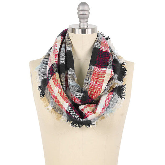 PLAID INFINITY SCARF