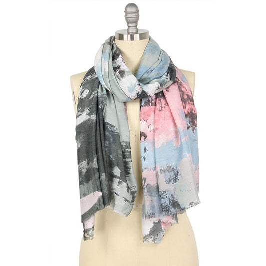 ABSTRACT PRINT OBLONG SCARF