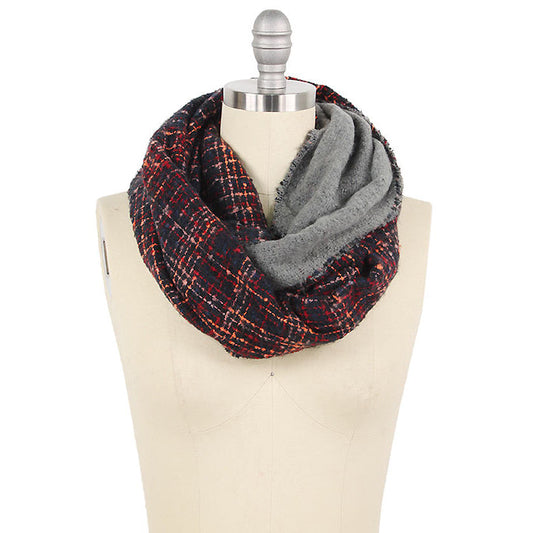 TWEED REVERSIBLE INFINITY SCARF