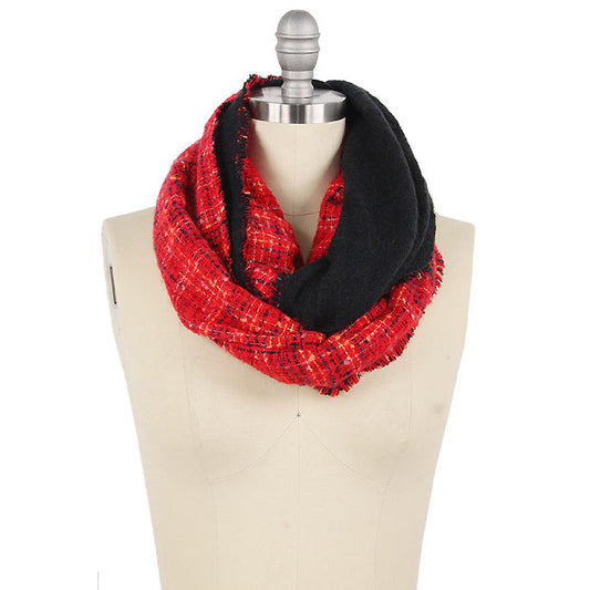 TWEED REVERSIBLE INFINITY SCARF