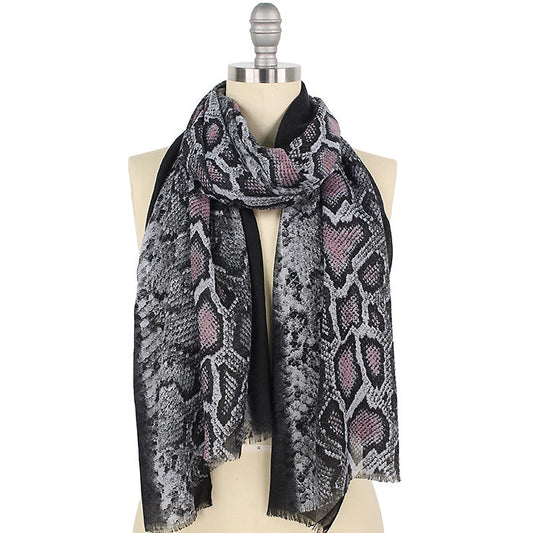 PYTHON PRINT OBLONG SCARF