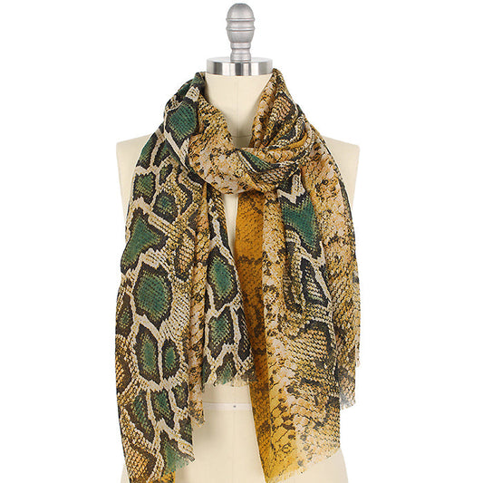 PYTHON PRINT OBLONG SCARF