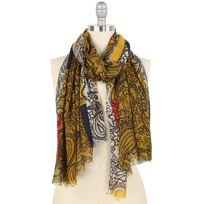 PAISLEY PRINT SCARF