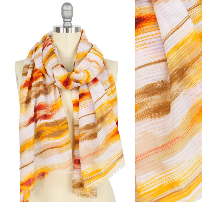 IKAT PRINT OBLONG SCARF