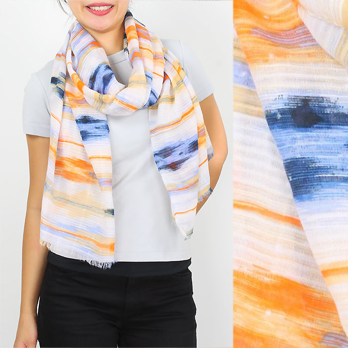 IKAT PRINT OBLONG SCARF