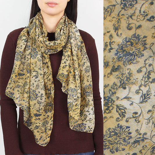 FLORAL PRINT OBLONG SCARF