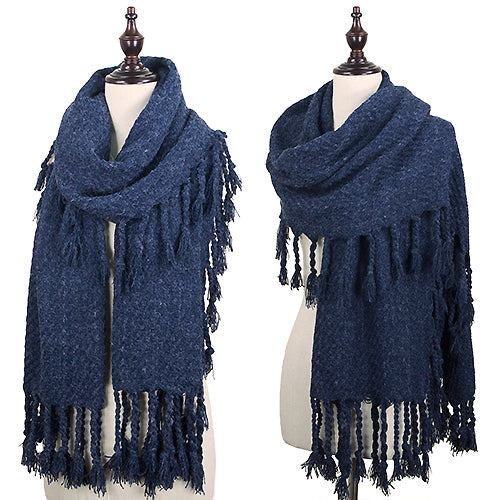 CHUNKY TASSEL SHAWL/SCARF