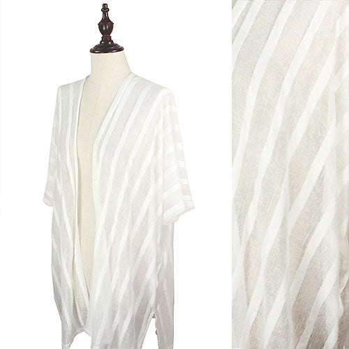 STRIPE SHEER JERSEY VEST