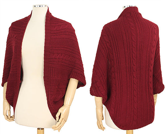 CABLE KNIT SHRUG/VEST