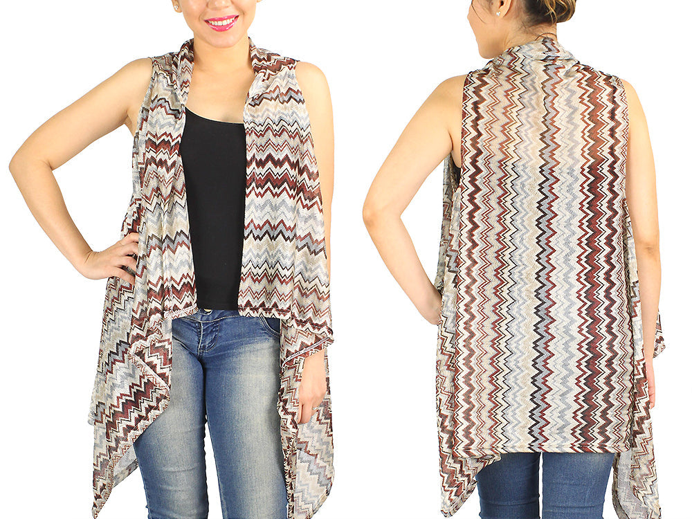 CHEVRON KNIT VEST