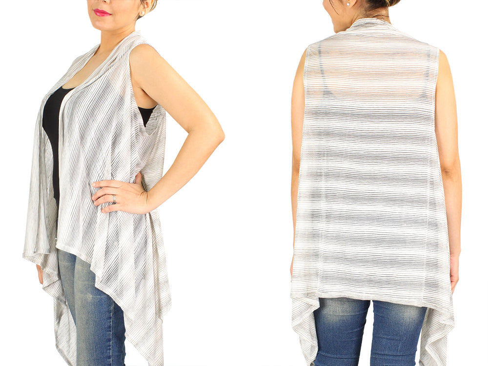 STRIPE JERSEY VEST