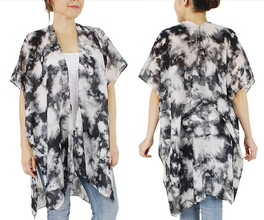 TIE DYE PRINT KIMONO/VEST