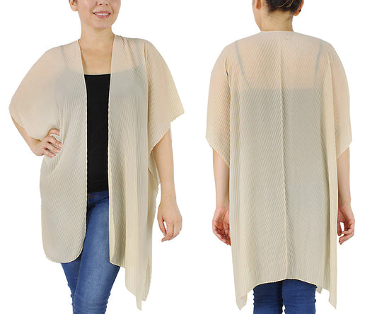 PLEATED KIMONO/VEST