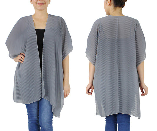 PLEATED KIMONO/VEST