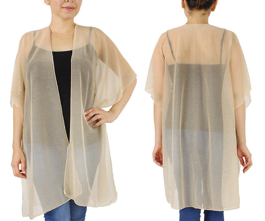 LUREX SHEER KIMONO/VEST