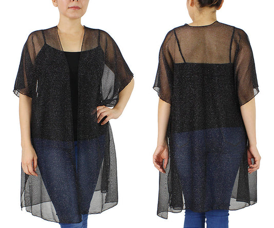 LUREX SHEER KIMONO/VEST