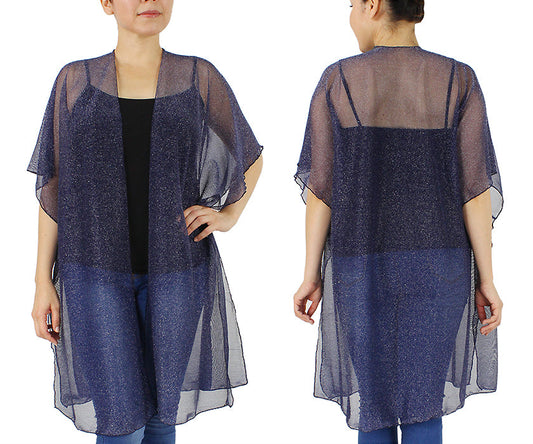 LUREX SHEER KIMONO/VEST