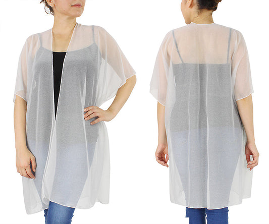 LUREX SHEER KIMONO/VEST