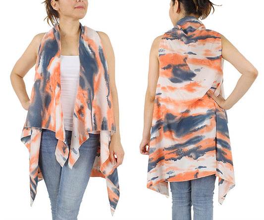 ABSTRACT PRINT VEST