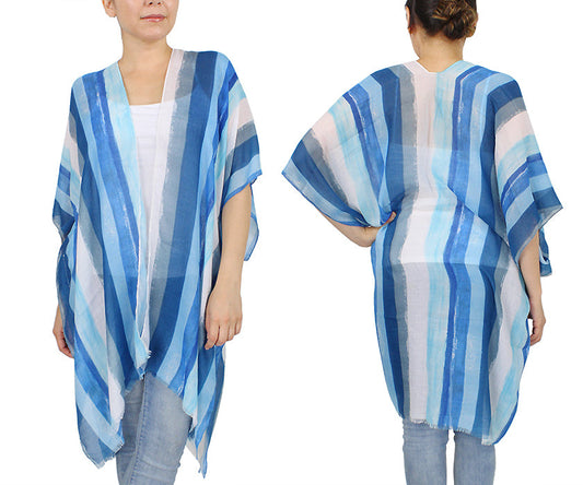 STRIPE VERTICAL KIMONO/VEST