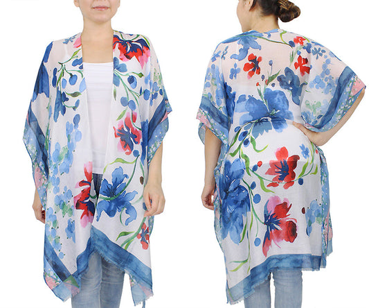 FLOWER PRINT KIMONO/VEST