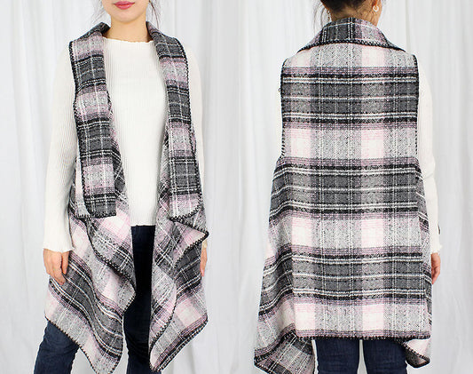 PLAID VEST