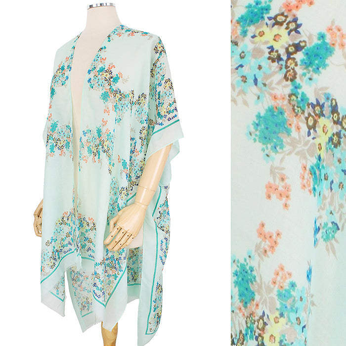 FLOWER PRINT KIMONO/VEST