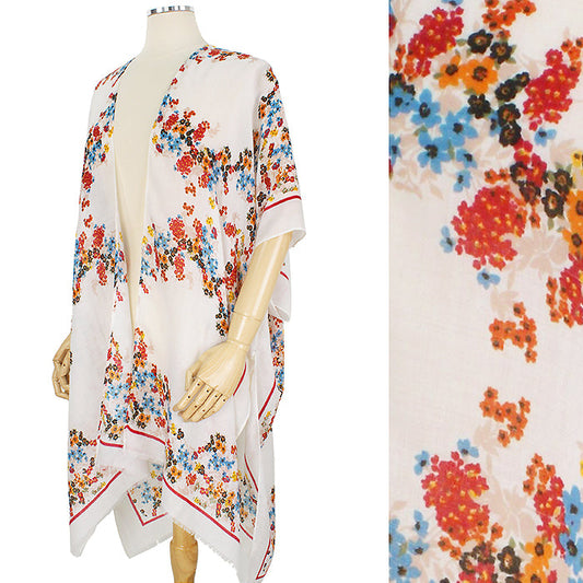 FLOWER PRINT KIMONO/VEST