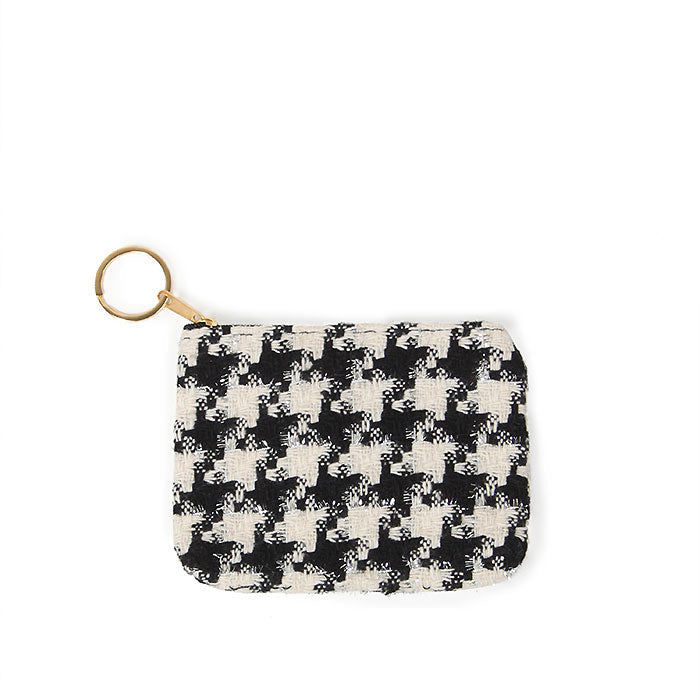 HOUNDSTOOTH COIN/CARD PURSE