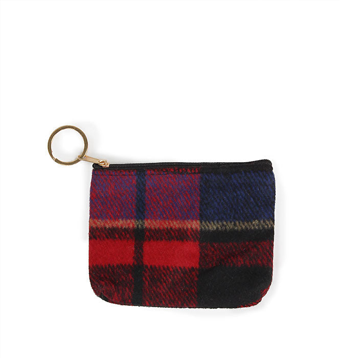 PLAID COIN/CARD PURSE