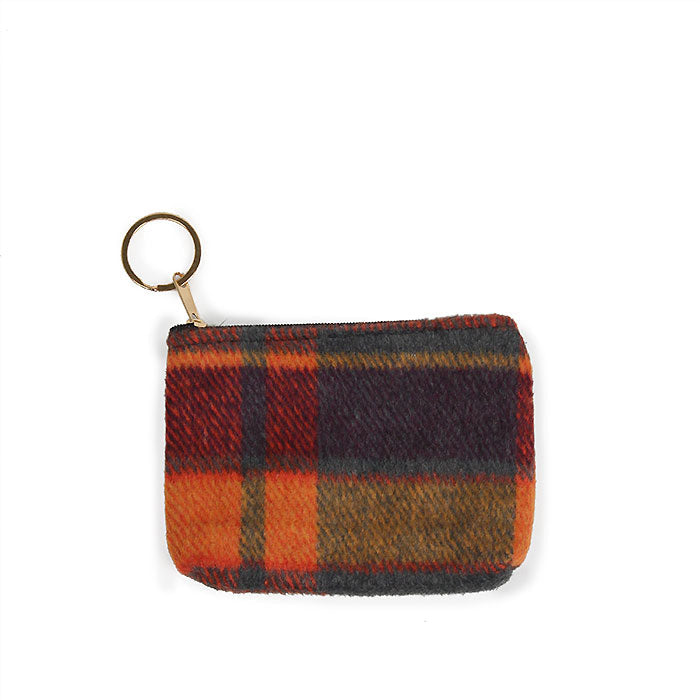 PLAID COIN/CARD PURSE