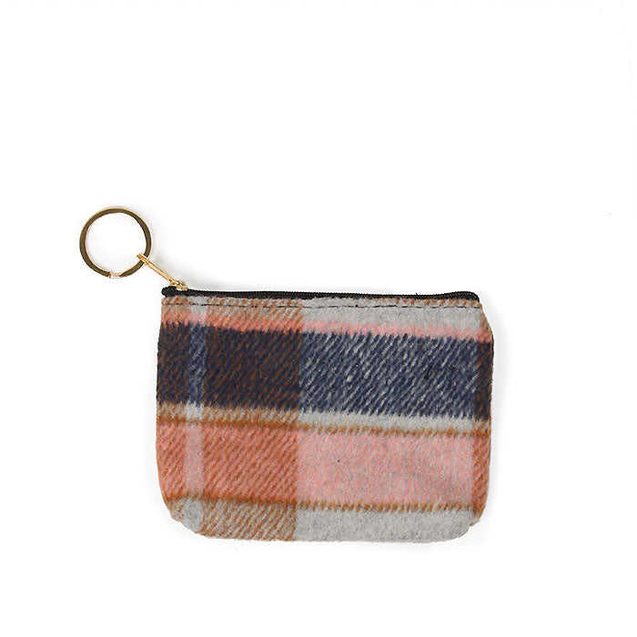 PLAID COIN/CARD PURSE