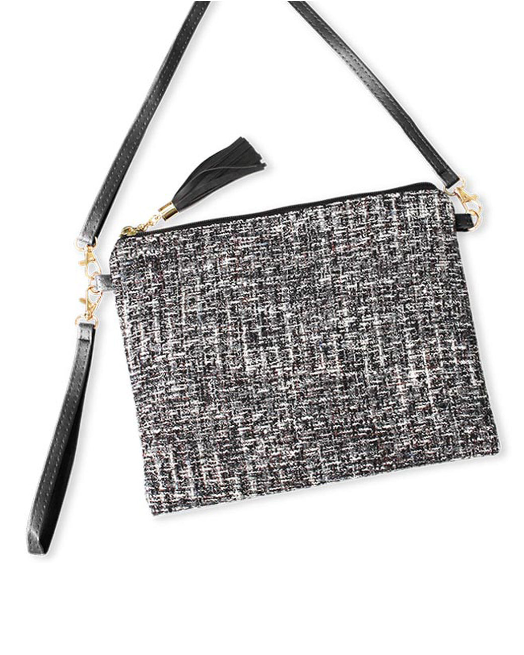 TWEED LUREX CROSSBODY/CLUTCH BAG