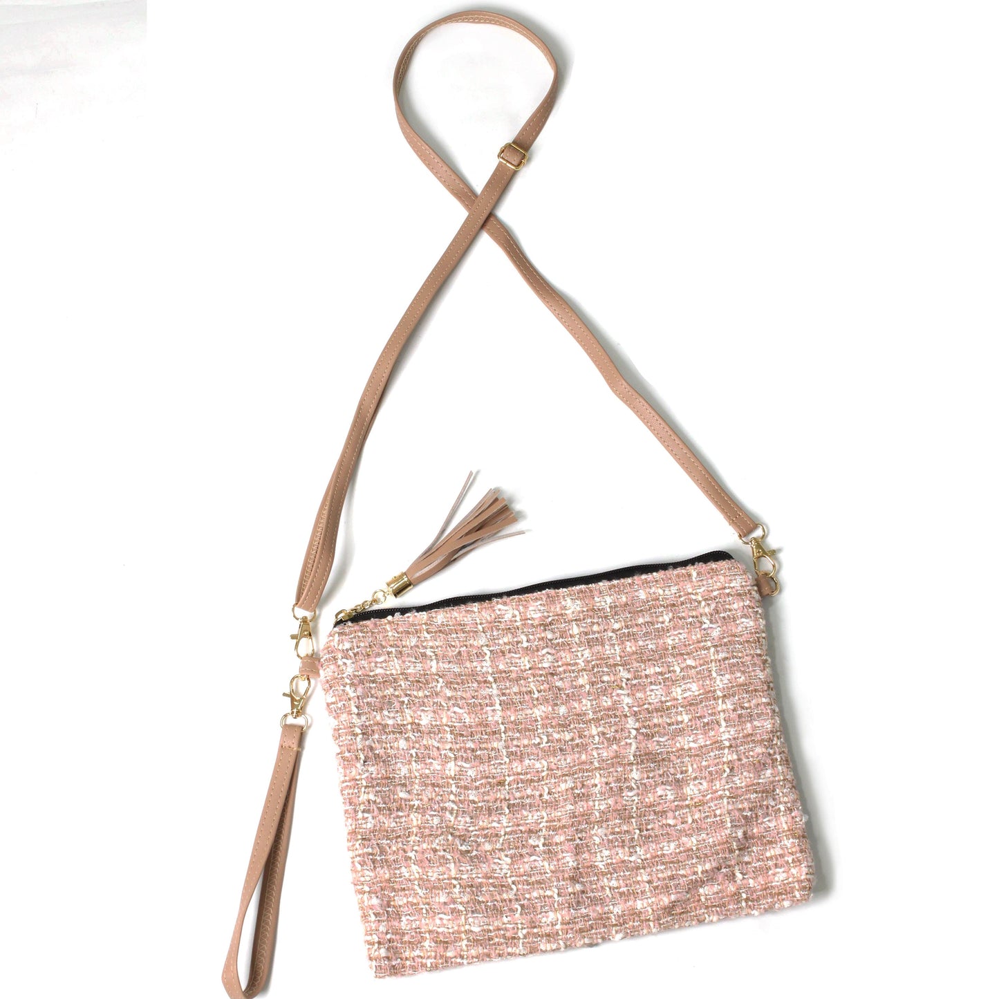 TWEED LUREX CROSSBODY/CLUTCH BAG