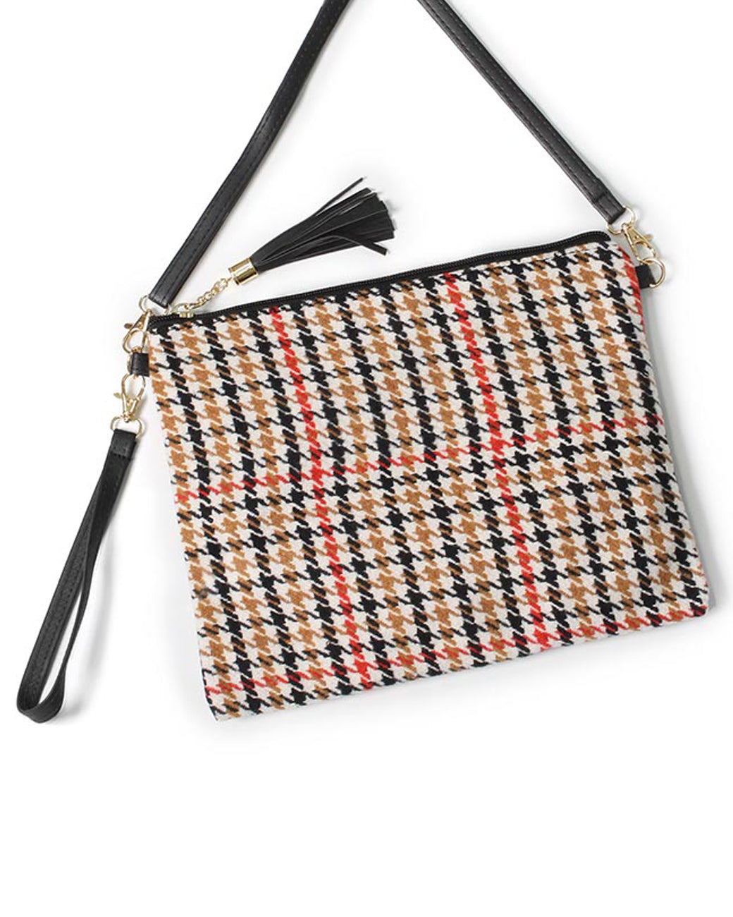 GLEN CHECK CROSSBODY/CLUTCH BAG