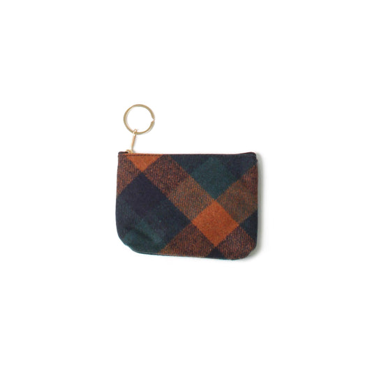 PLAID COIN/CARD PURSE