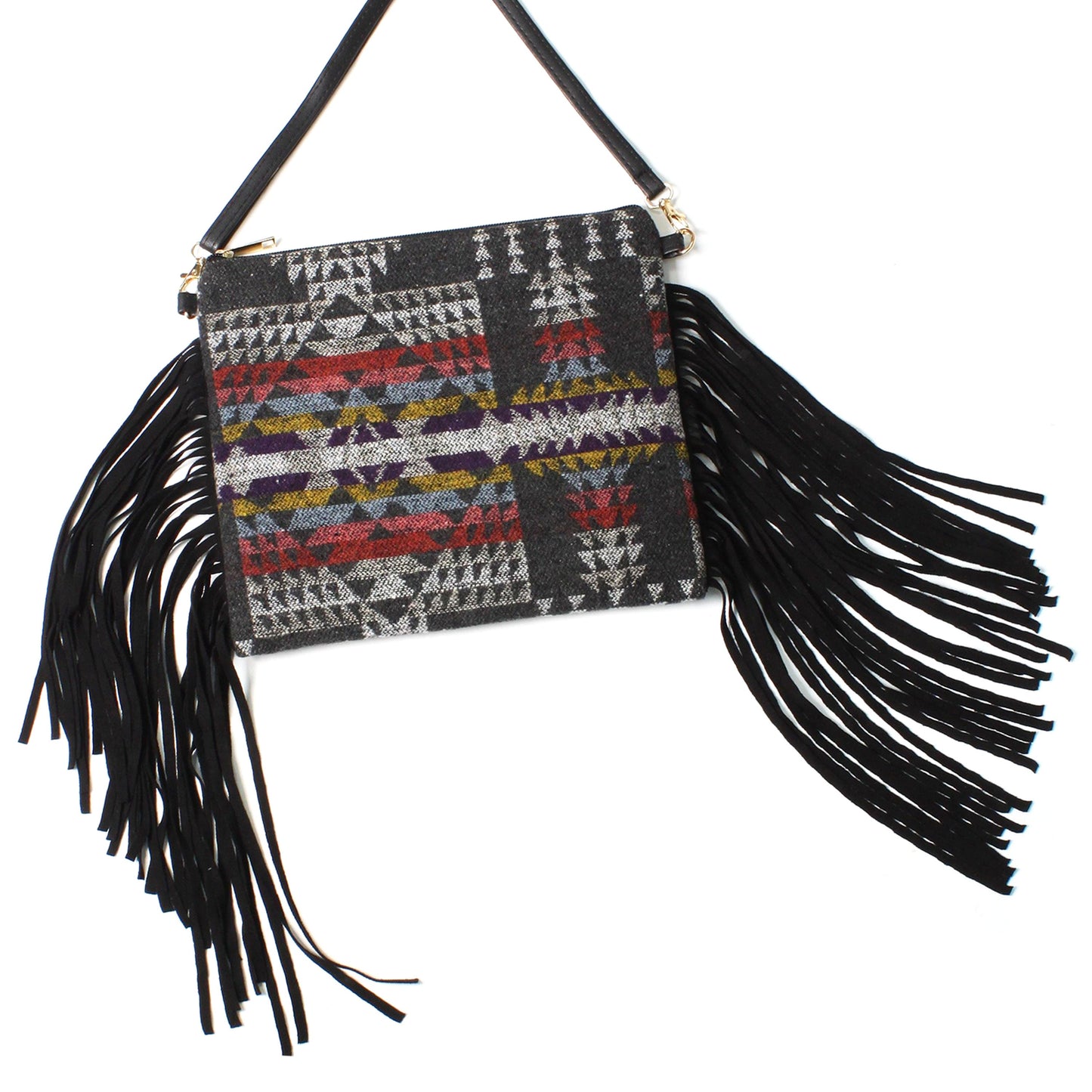 WESTERN+TASSEL CROSSBODY BAG