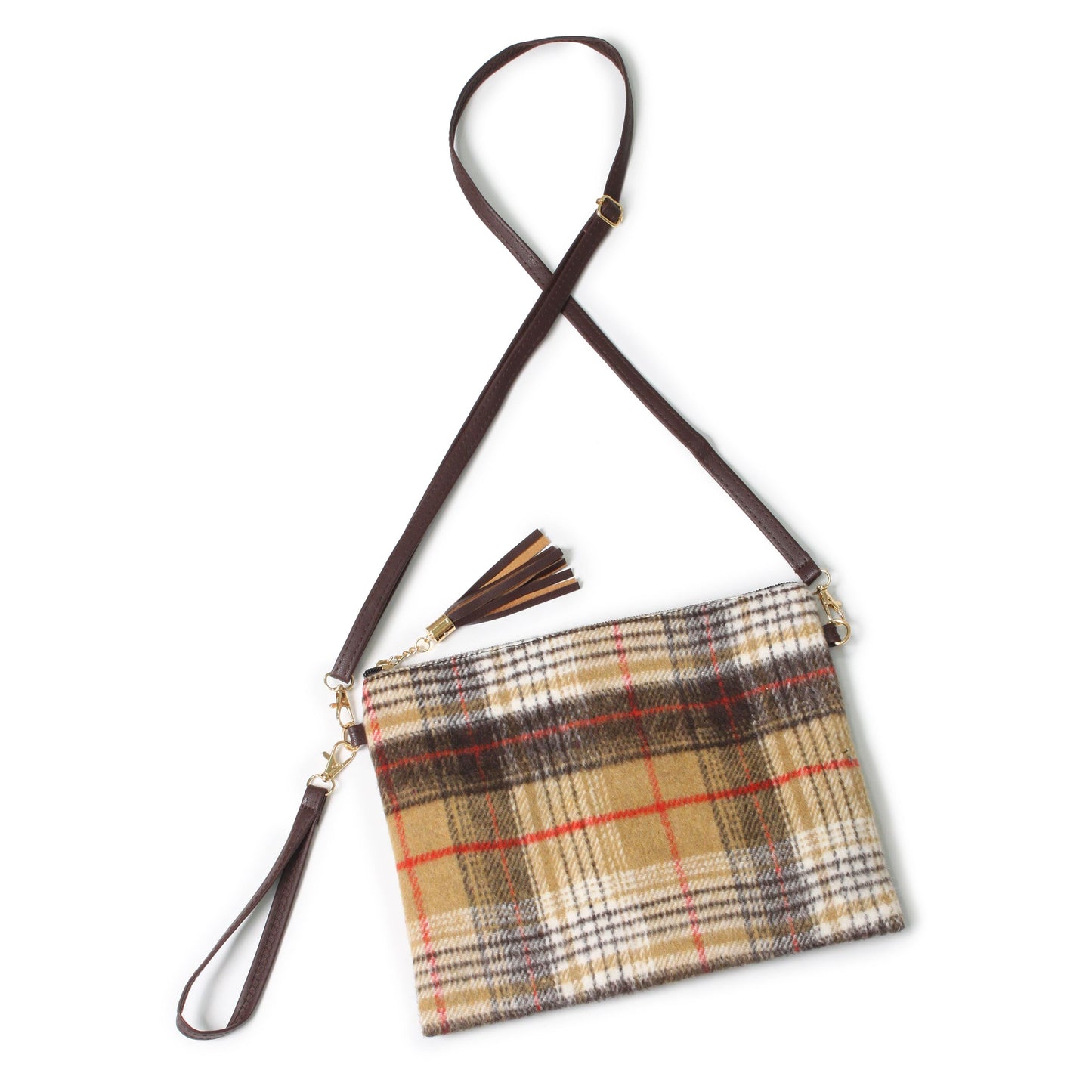 PLAID CROSSBODY/CLUTCH BAG