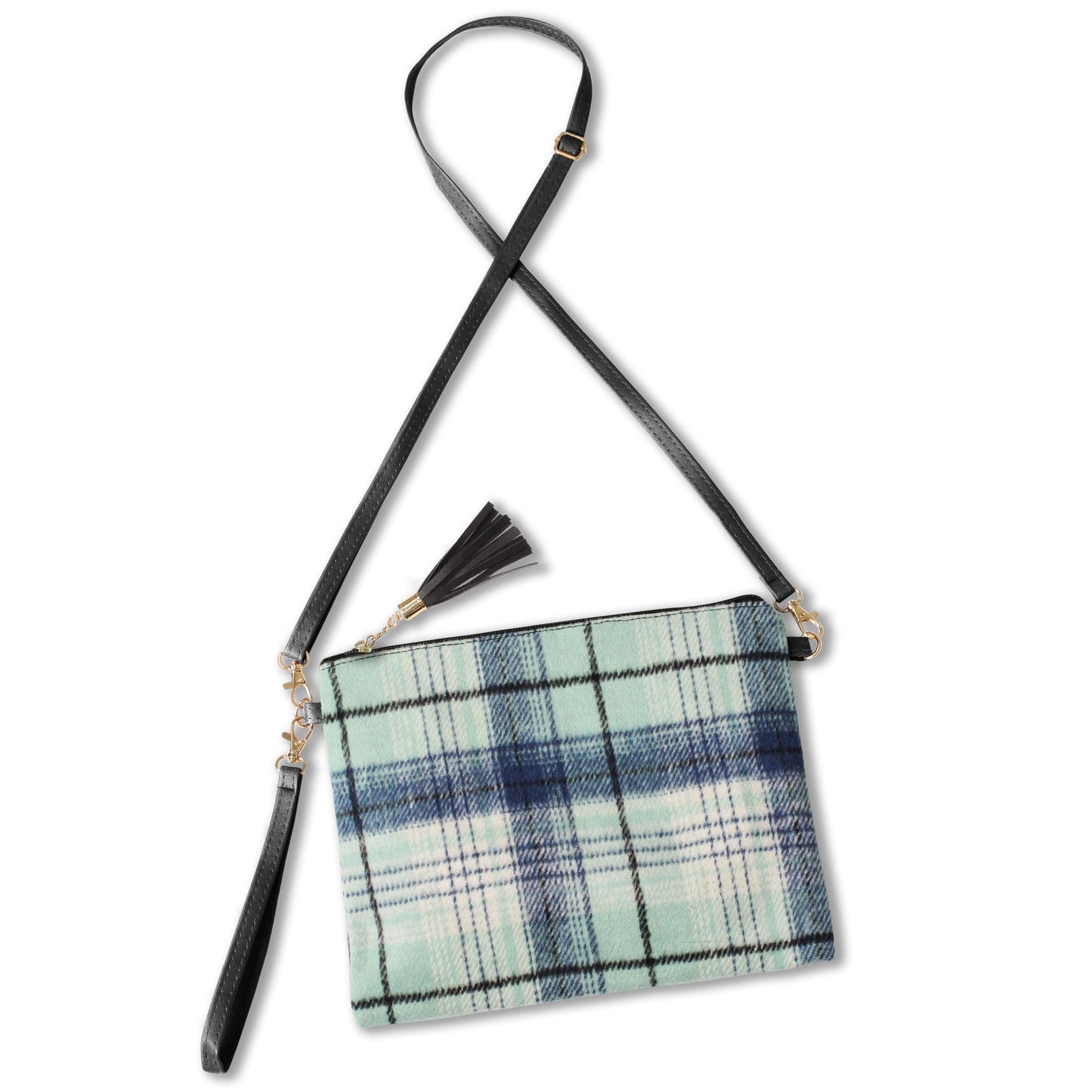 PLAID CROSSBODY/CLUTCH BAG