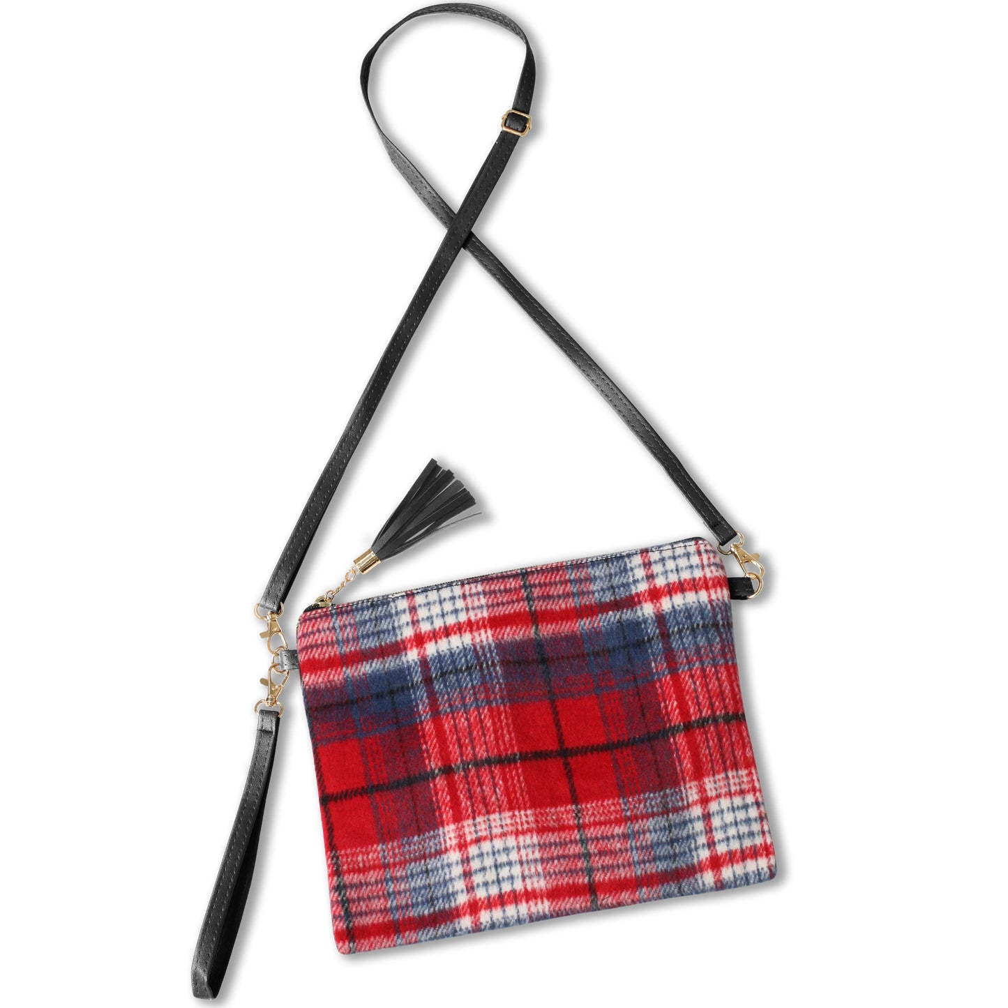 PLAID CROSSBODY/CLUTCH BAG