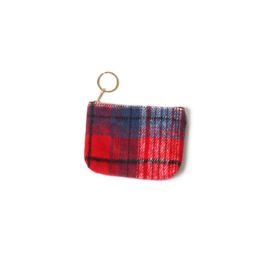 PLAID COIN/CARD PURSE