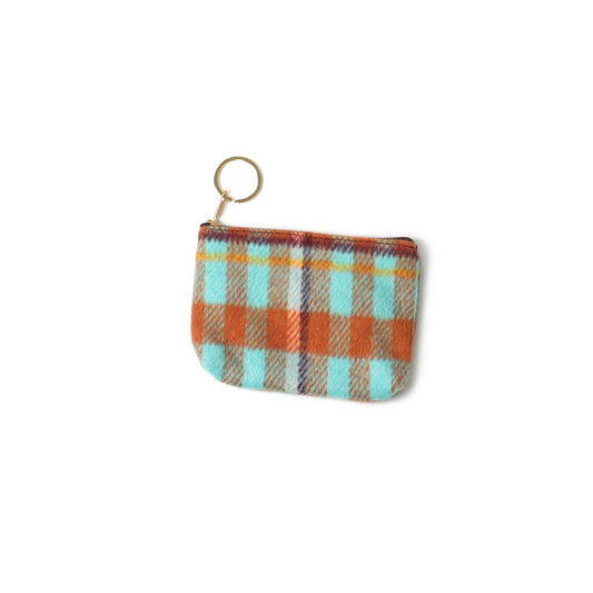 PLAID COIN/CARD PURSE