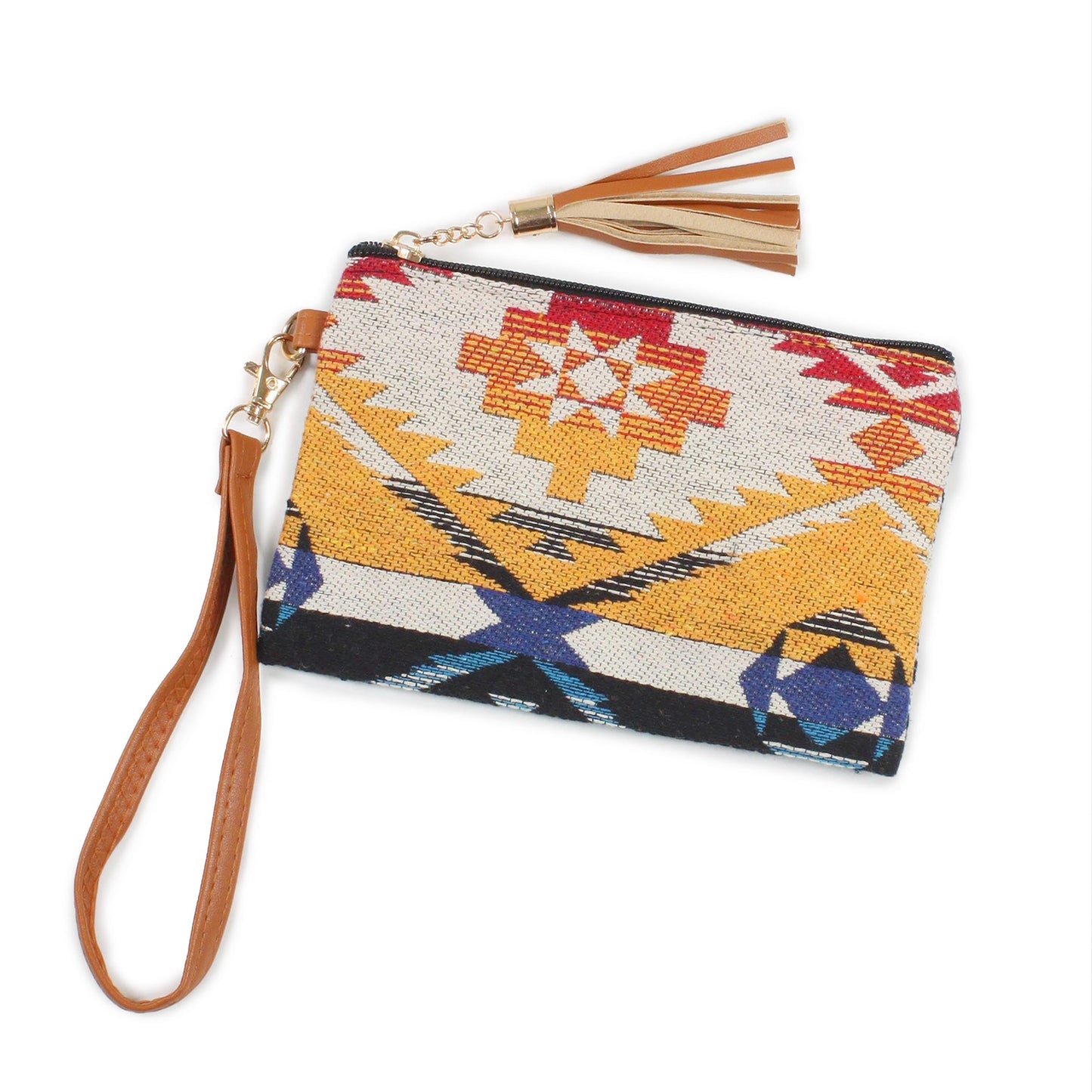 AZTEC WOVEN WALLET W/WRISTLET