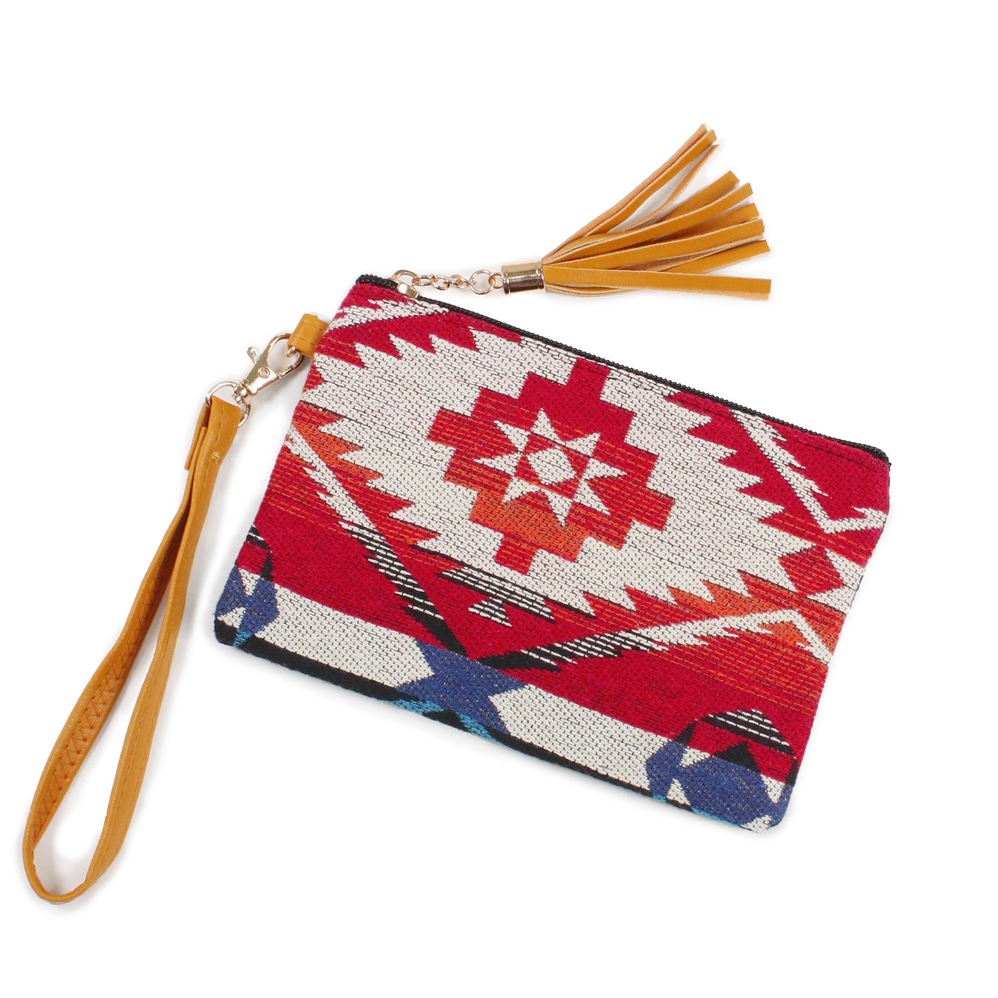 AZTEC WOVEN WALLET W/WRISTLET