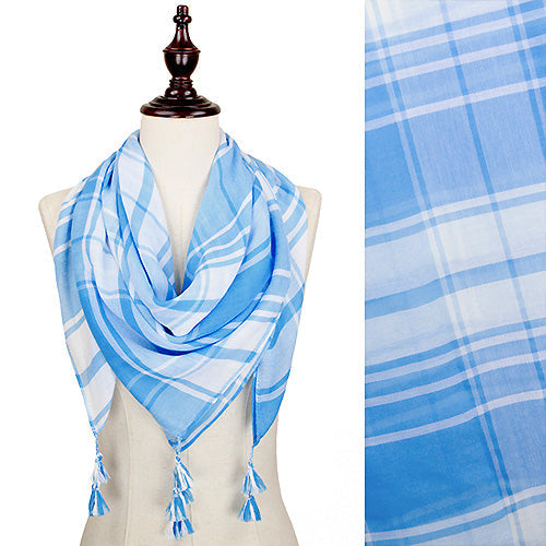 GAME DAY PLAID LARGE SQUARE SCARF