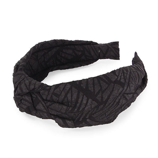 ABSTRACT TEXTURE KNOTTED HEADBAND