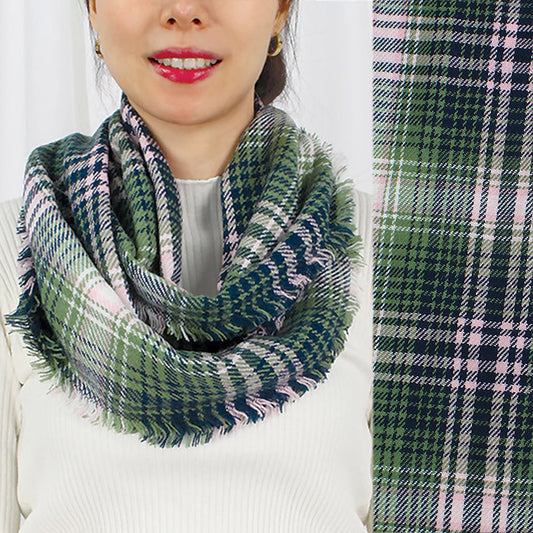 PLAID INFINITY SCARF