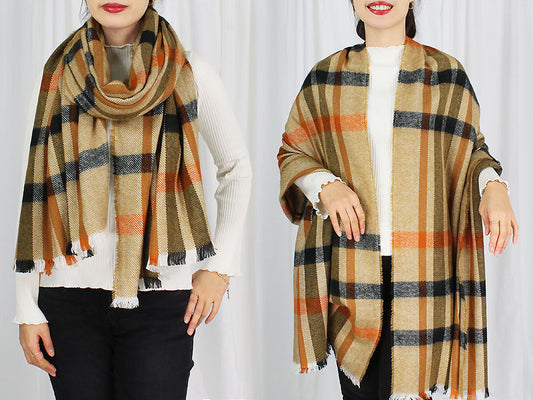 PLAID OVERSIZED SCARF