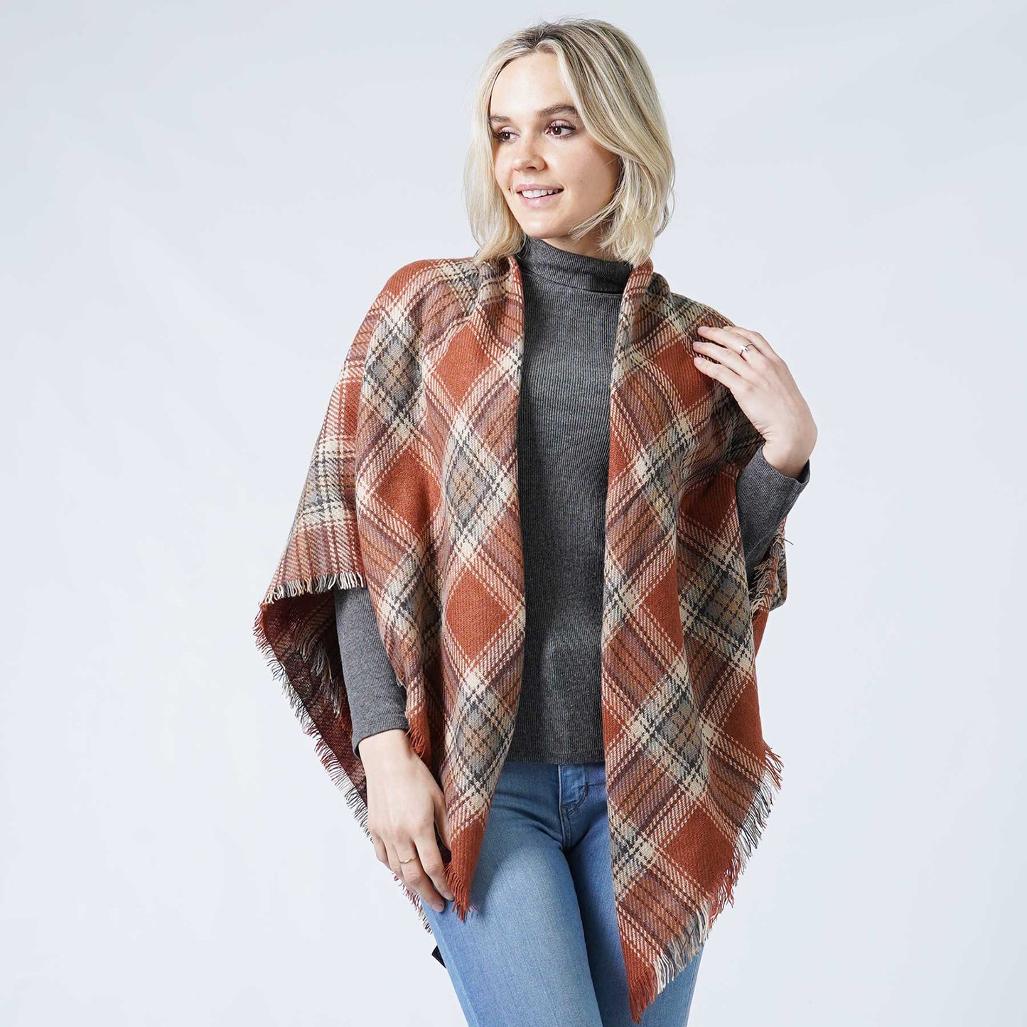 PLAID BLANKET SCARF/SHAWL