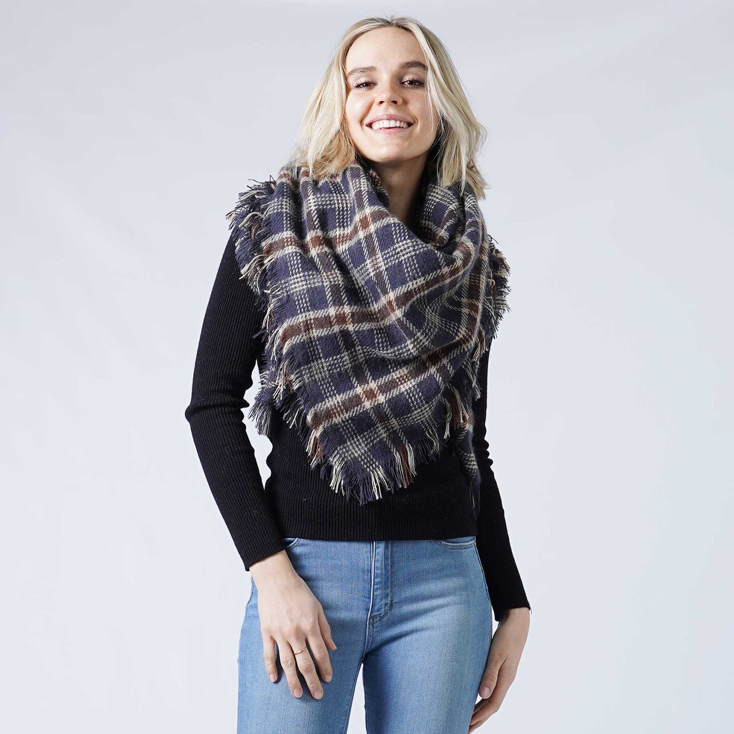 PLAID BLANKET SCARF/SHAWL